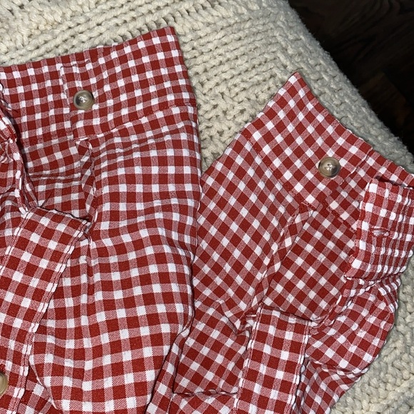 P Cill red & white checkered button down shirt size medium - Picture 6 of 8